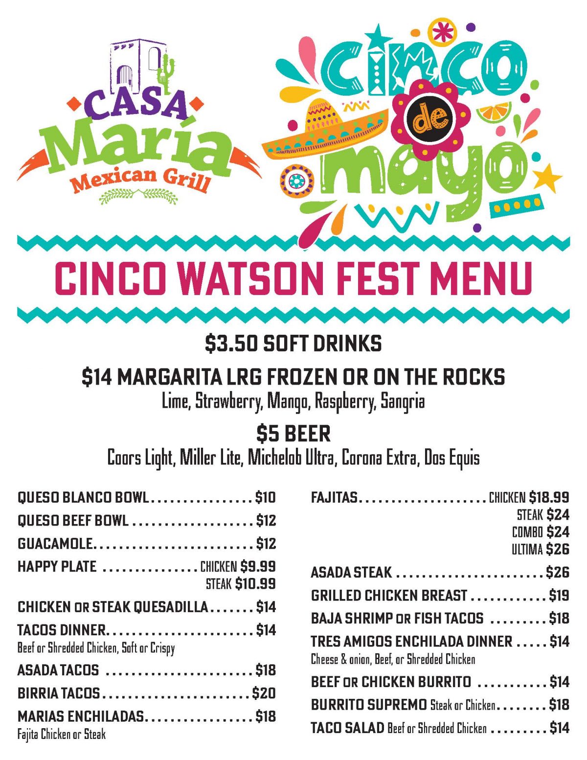 Casa Maria Watson | Cinco de Mayo